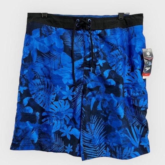 Speedo Men Swim Short Trunk Knee Length Turbodri. UV50+/Block The Burn. - Picture 1 of 4